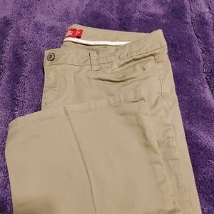 Dickies brand Khaki pants. Boot cut,low rise.